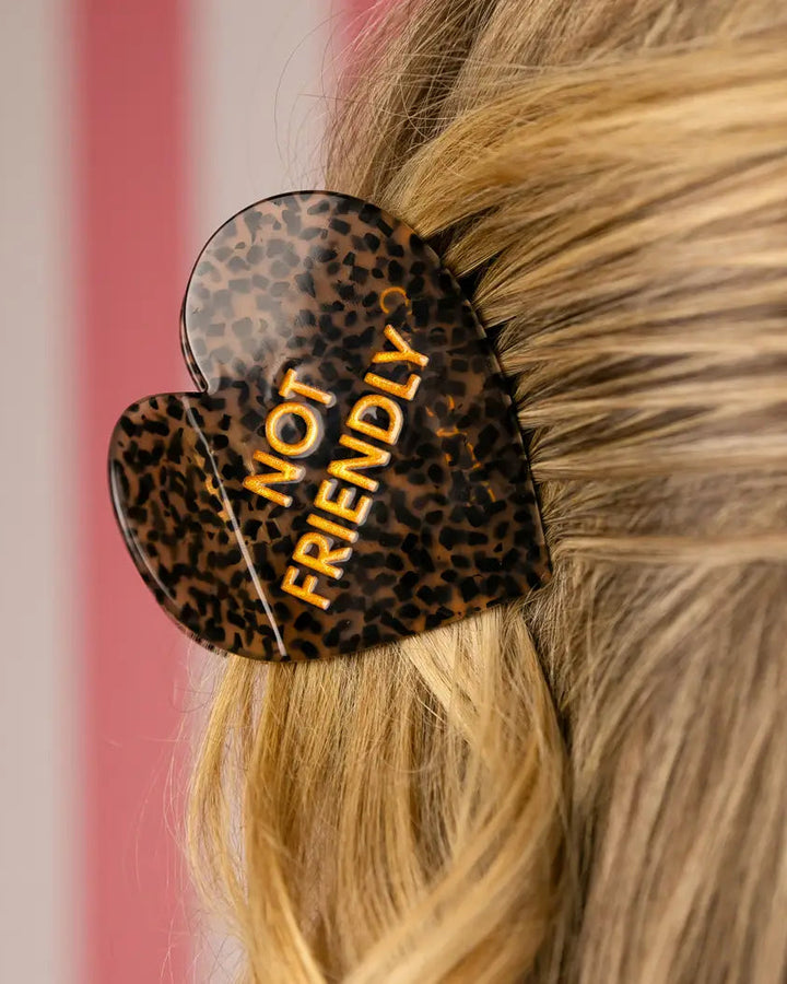 Not Friendly Hair Clip