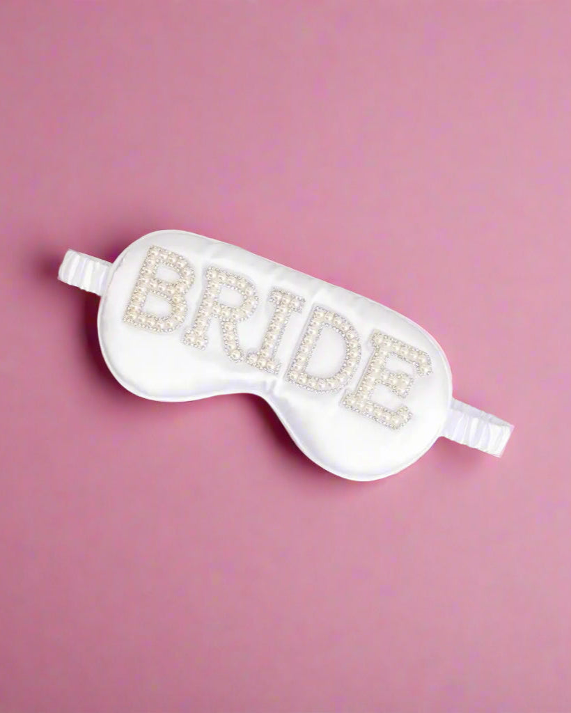 Pearl & Rhinestone Bride Sleeping Mask
