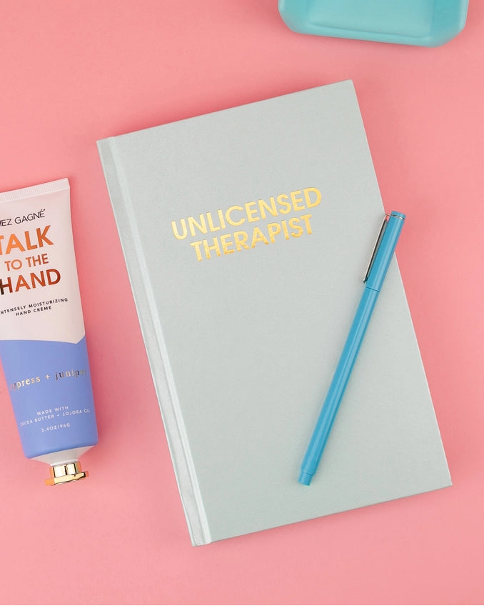 Unlicensed Therapist Hardcover Journal