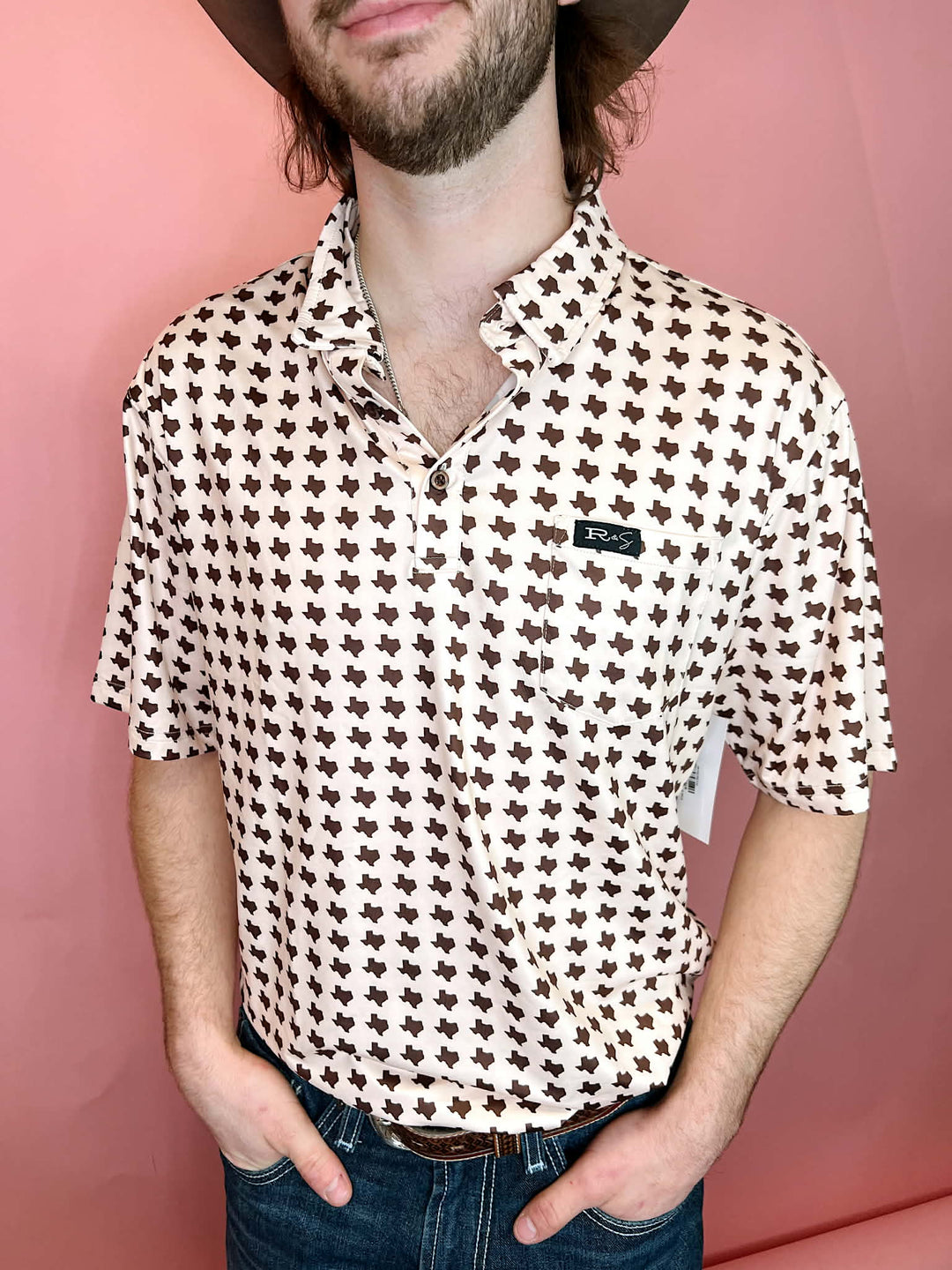 The Ironwood Tan Texas Polo