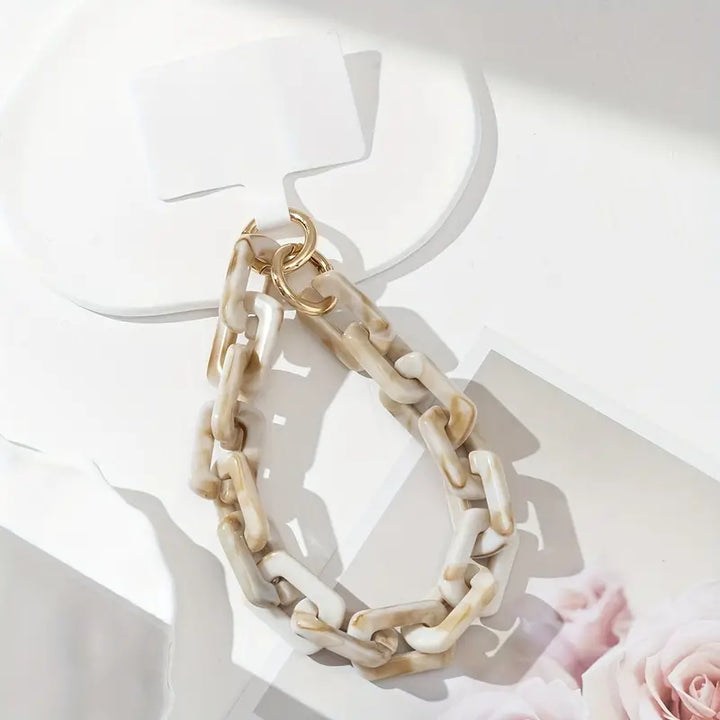 acrylic phone wristlet keychain