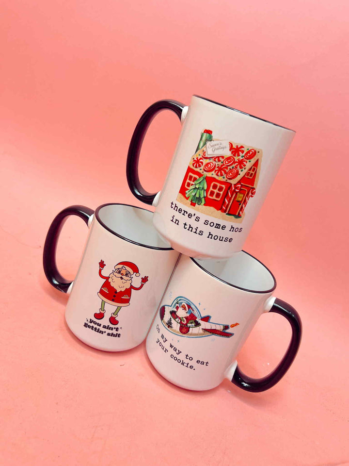 On My Way To Eat Your Cookie Santa Coffee Mug
