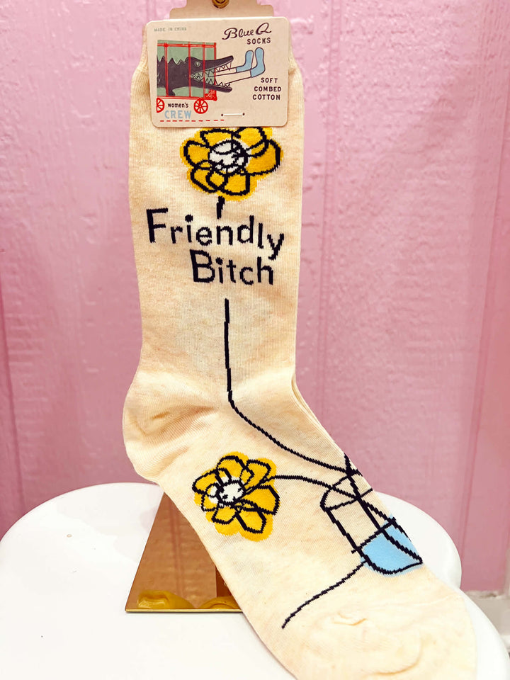 Friendly Bitch Crew Socks