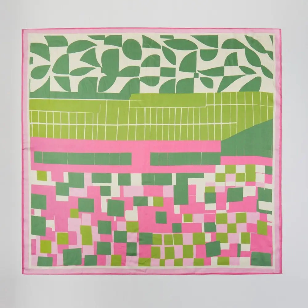 Geometric Color Block Bandana