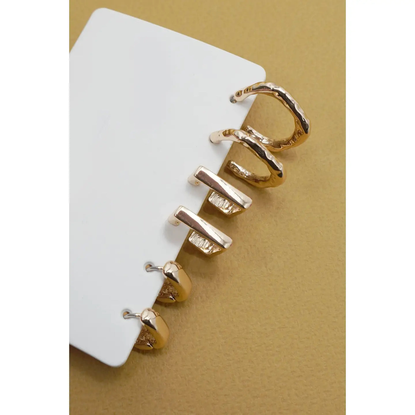 The Maren Hammered Trio Earrings