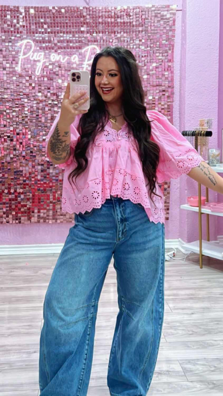 The Dallas Wide Barrel Jeans