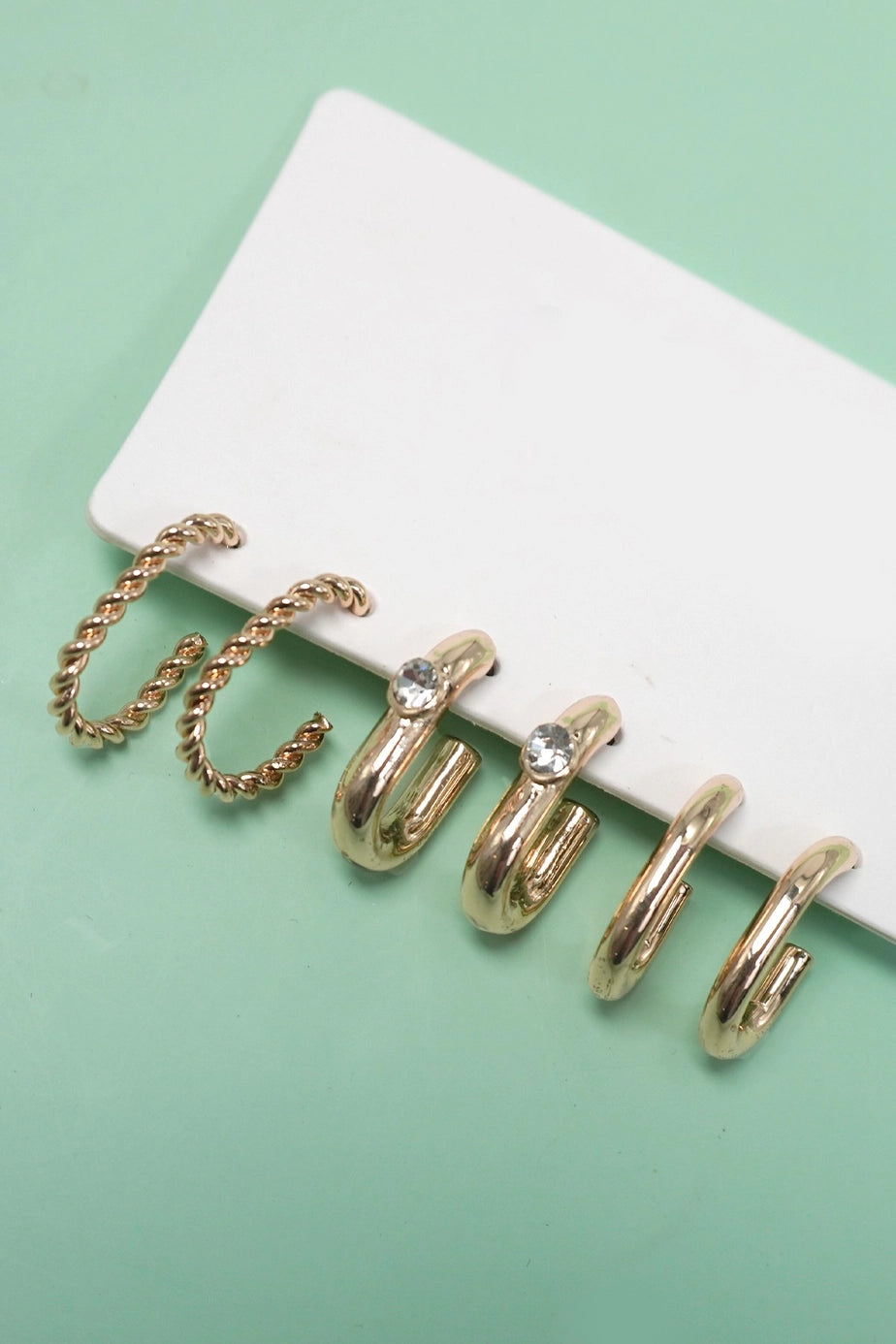 Eliza Trio Huggie Hoop Earrings