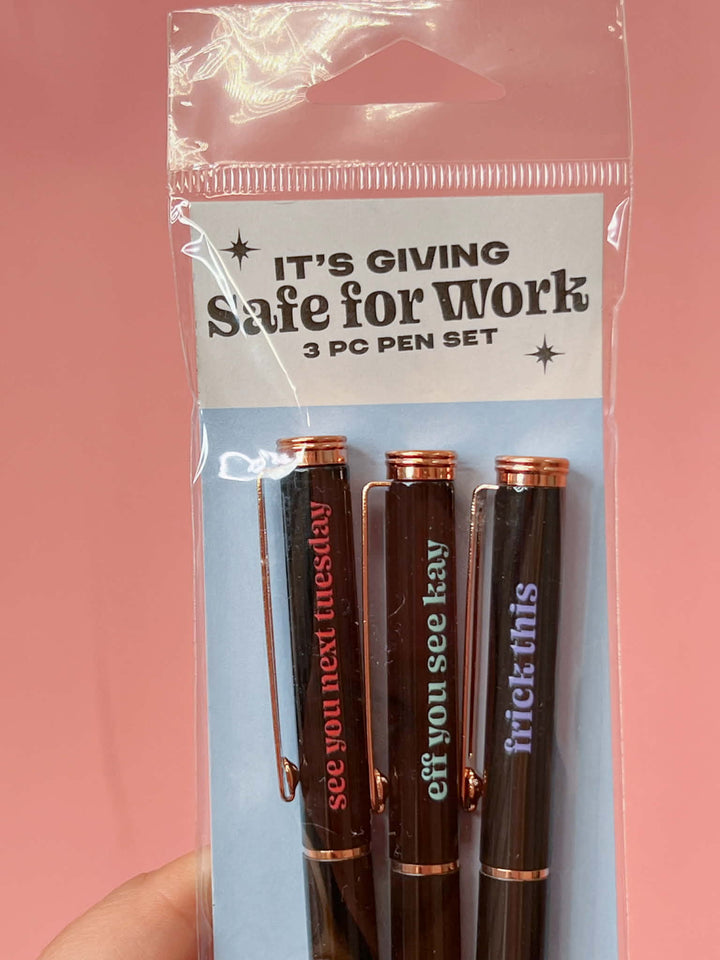 Safe For Work Pen Set