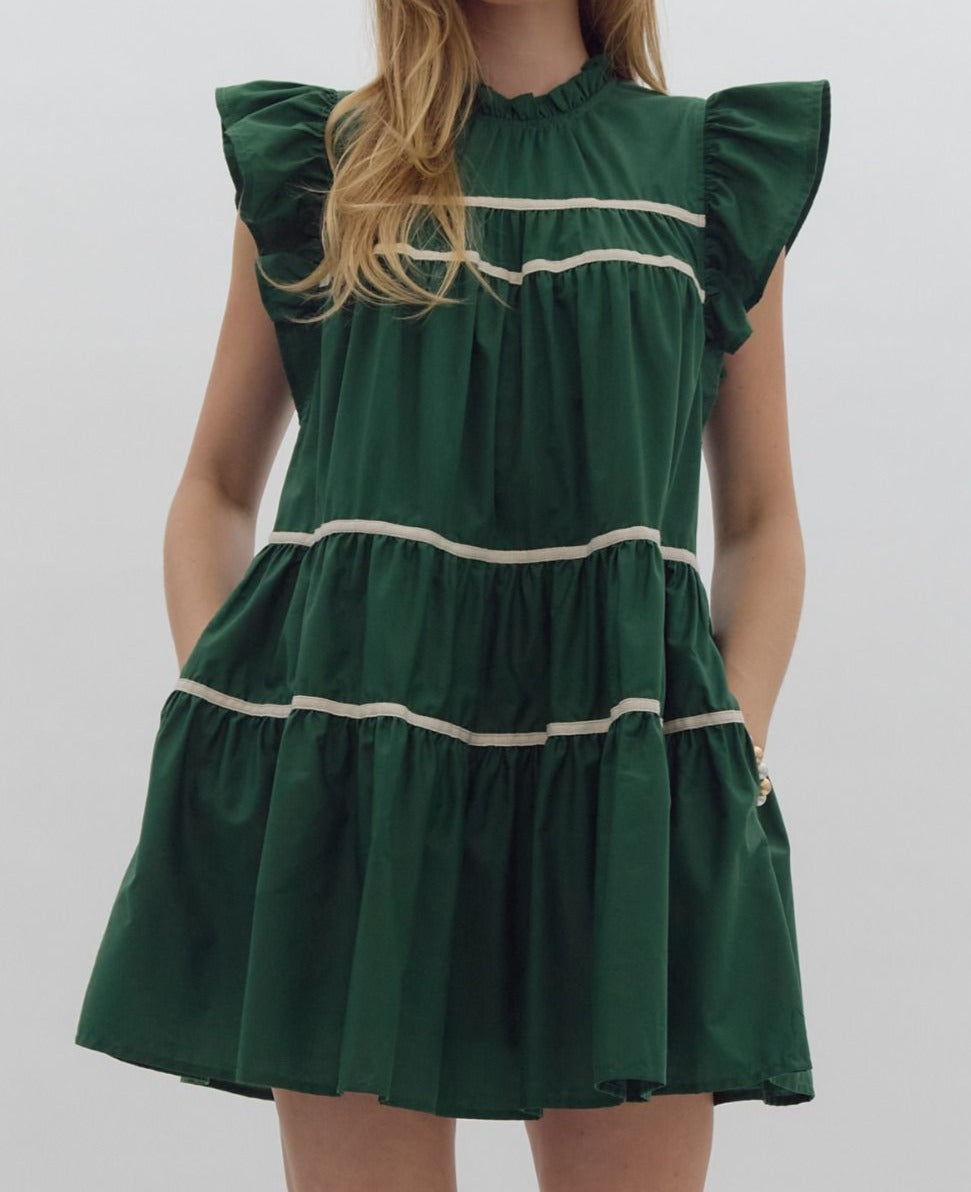 The Dallas Ruffle Sleeve Dress