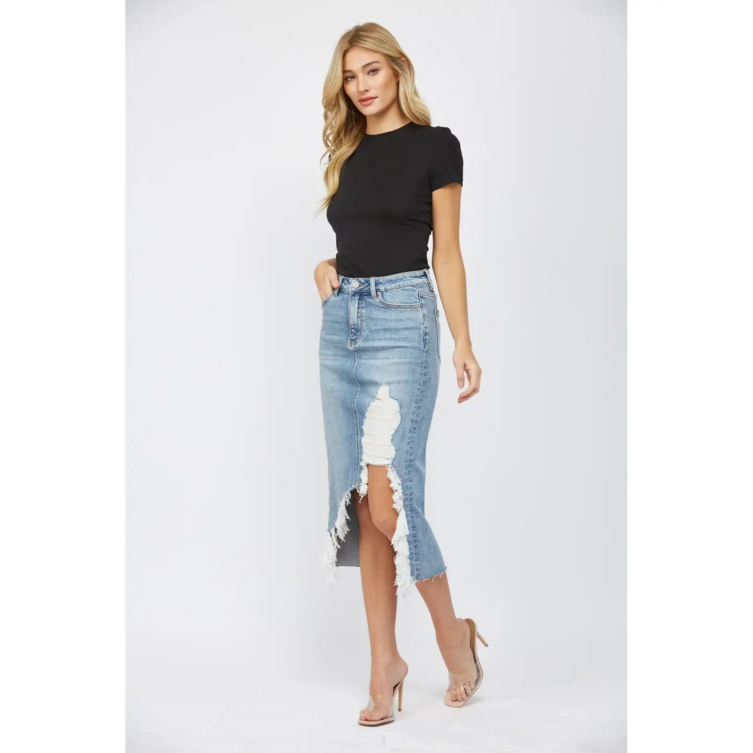 The Trendsetter Denim Skirt