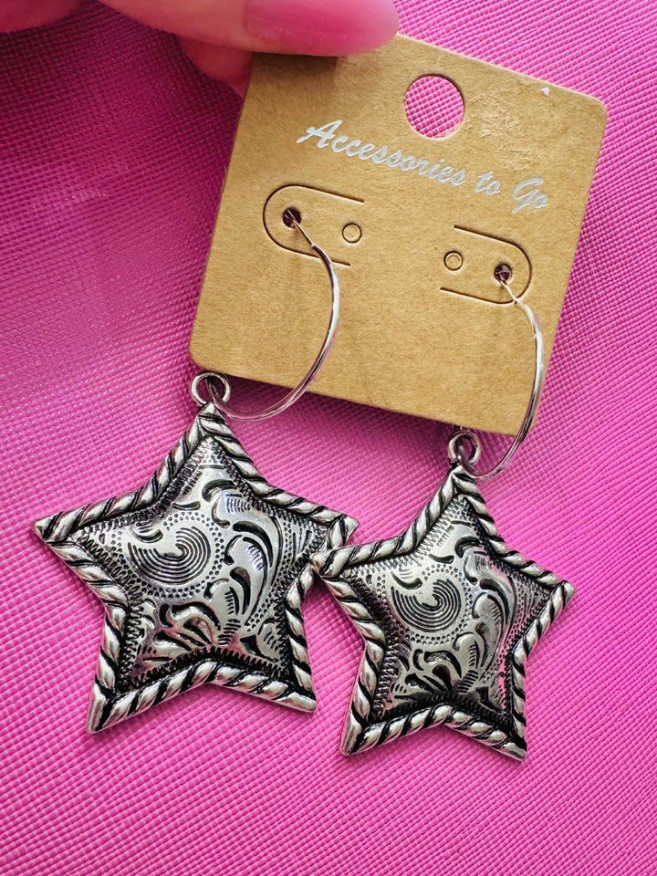 Wild Range Silver Earring Set