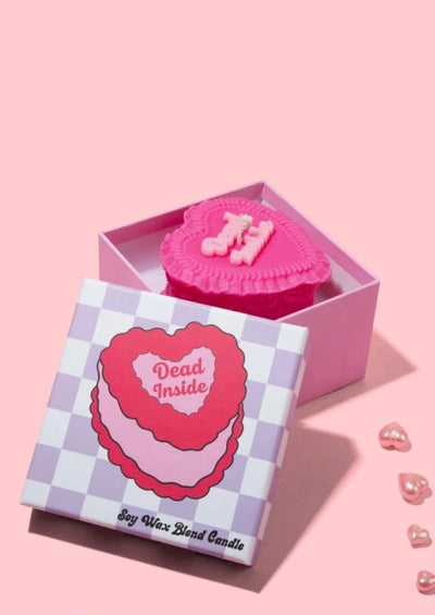 Dead Inside Heart Candle