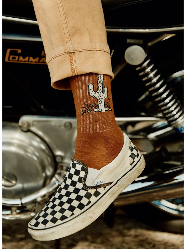Cactus Taco Western Comfy Crew Socks