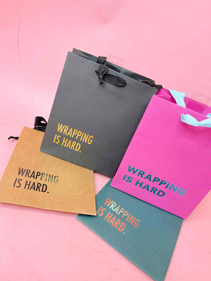 Wrapping Is Hard Gift Bag - 4 Colors