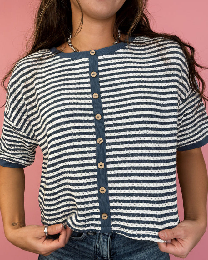 The Cozy Cutie Stripe Top