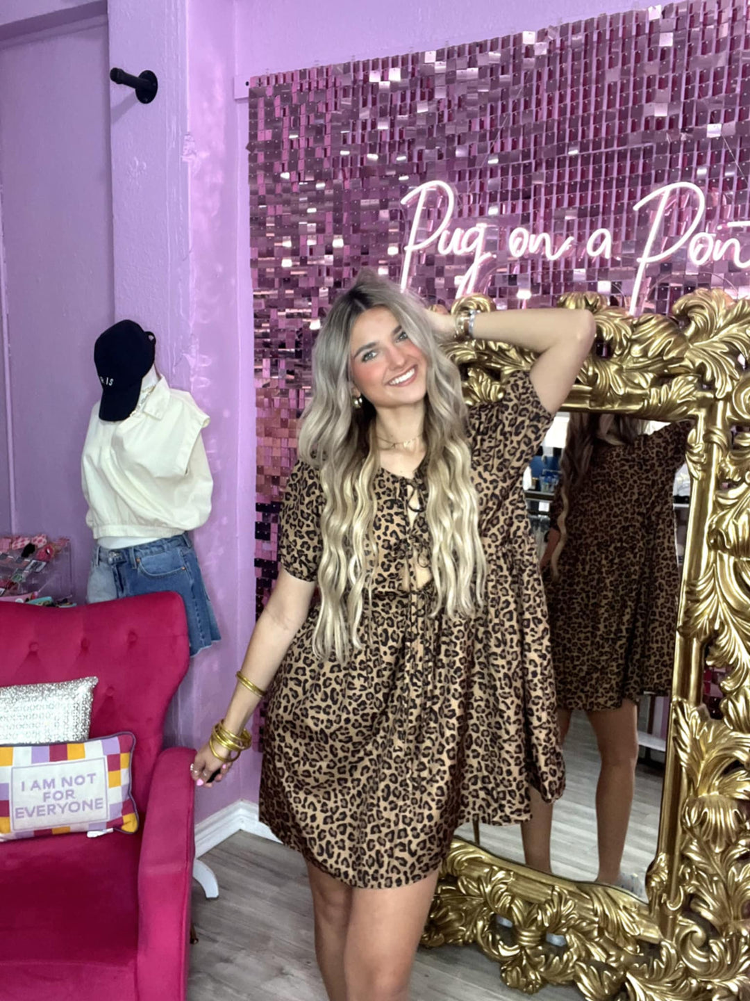 The Mayah Puff Sleeve Mini Dress