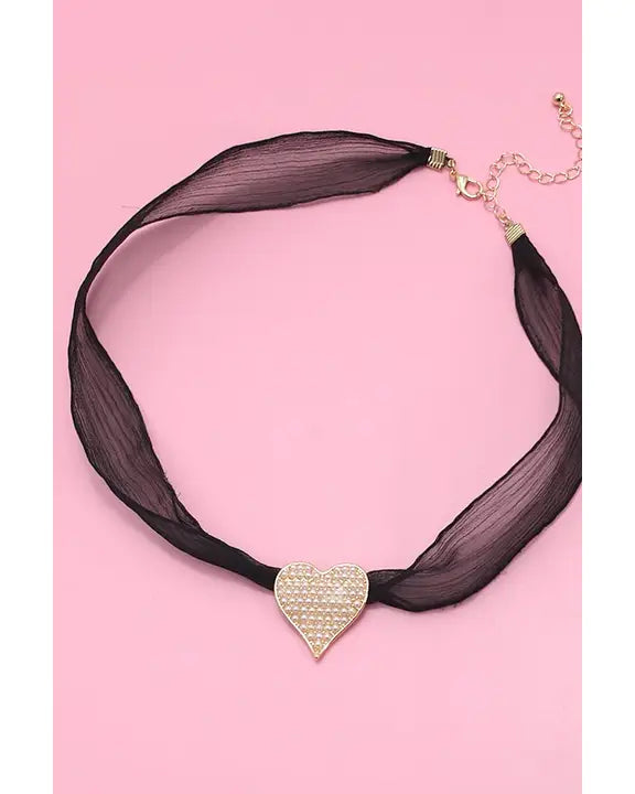 The Verity Pearl Heart Necklace