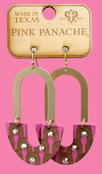 The Sierra Pink & Gold Earring