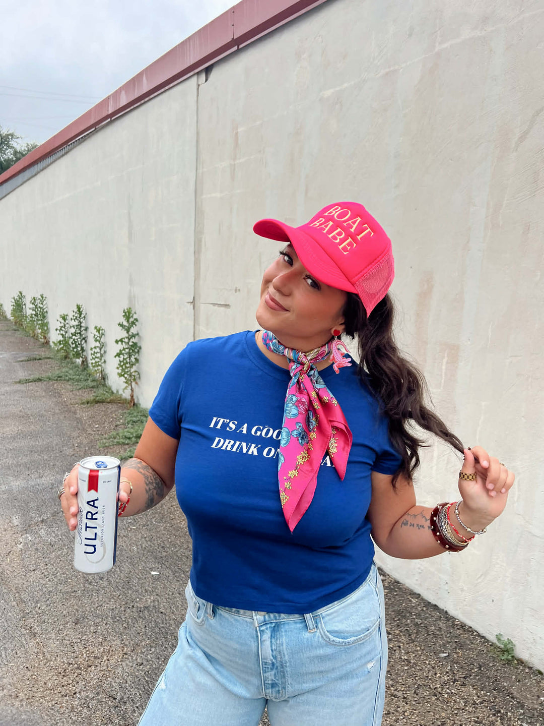 Drink On A Boat Baby Tee