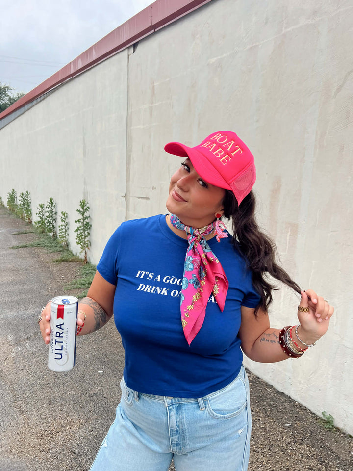 Drink On A Boat Baby Tee
