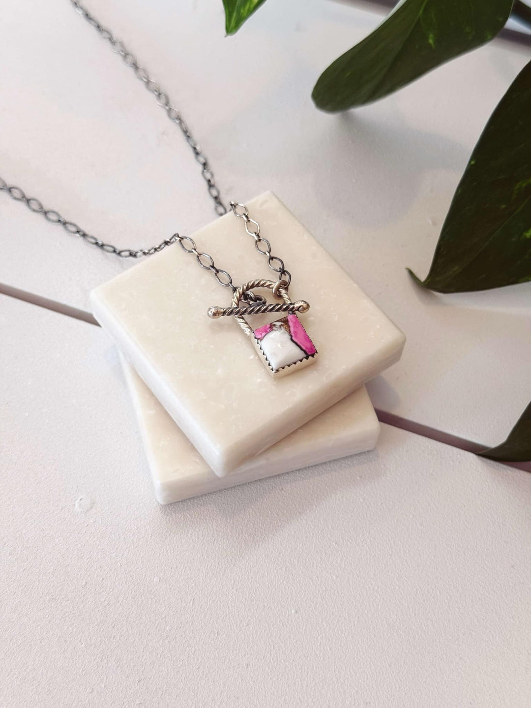 Authentic Sweet Lock Sterling Silver Necklace #318