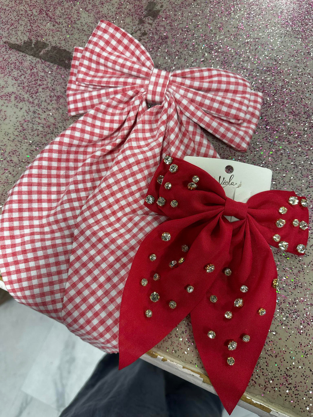Plaid Coquette Girl Bow