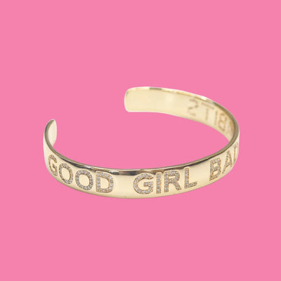 Bad Influence 18K Gold Bangle Bracelet
