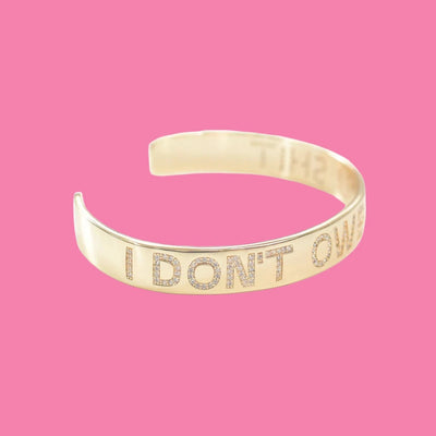 Bad Influence 18K Gold Bangle Bracelet