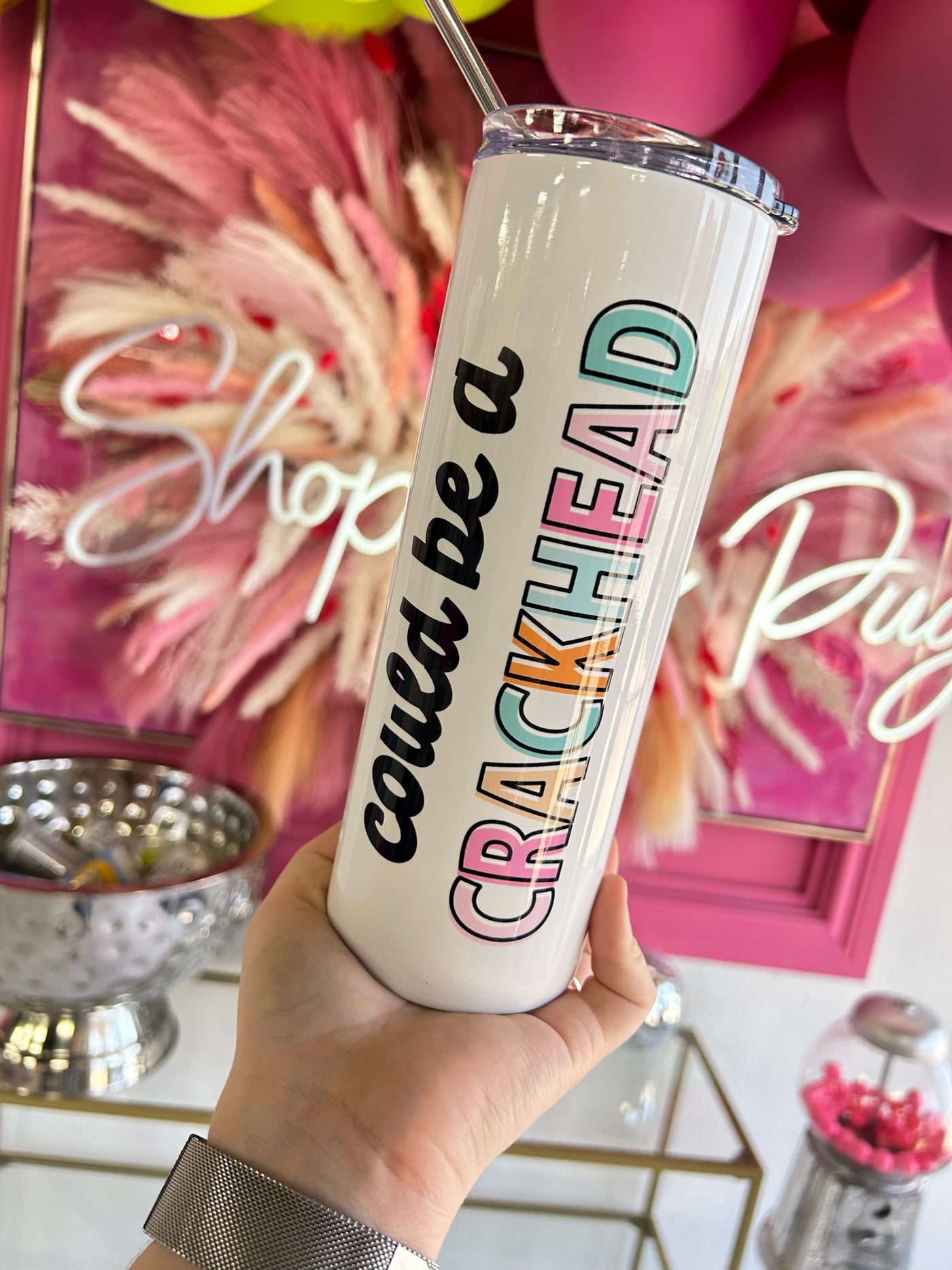 Could Be A Crackhead Travel Tumbler