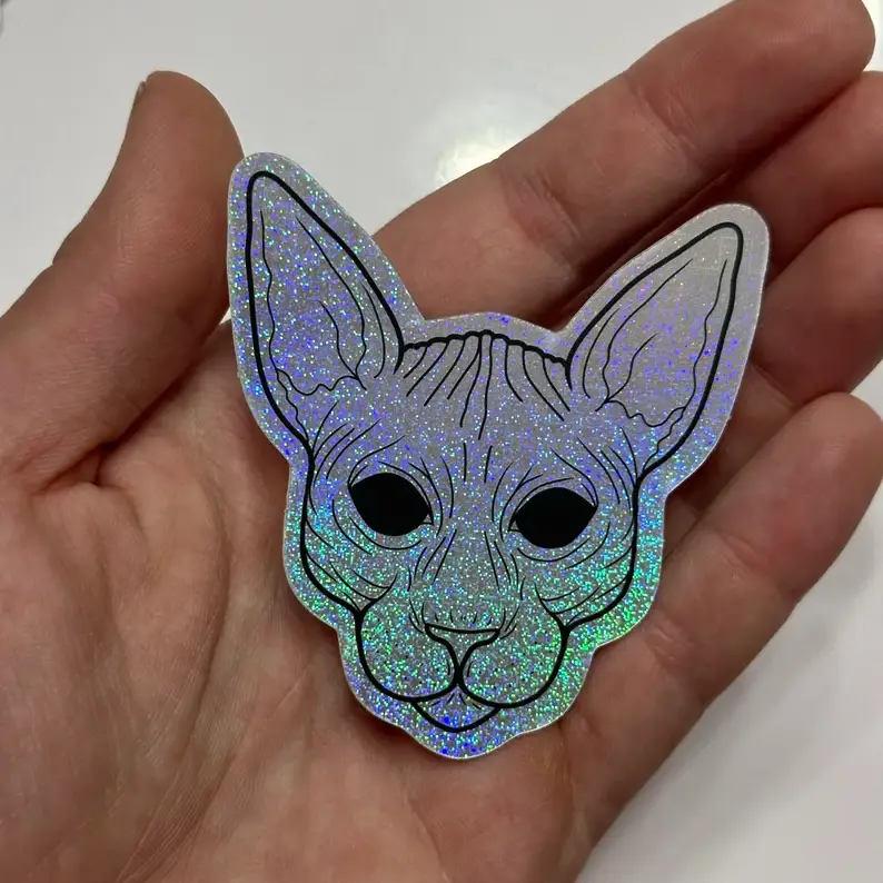 Sphinx Cat Pixie Dust Sticker