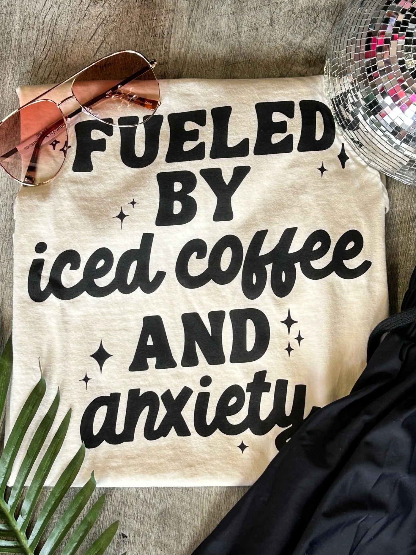 Fueled By Coffee Tee- Sale
