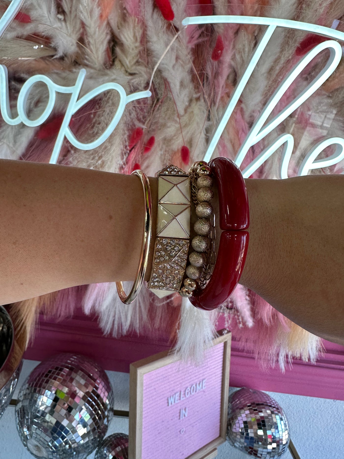 Red Stretch Bracelet