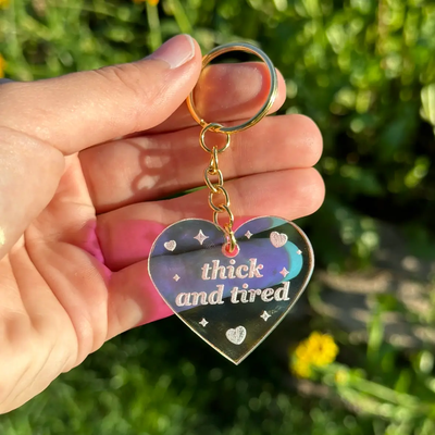 Iridescent Acrylic Keychains