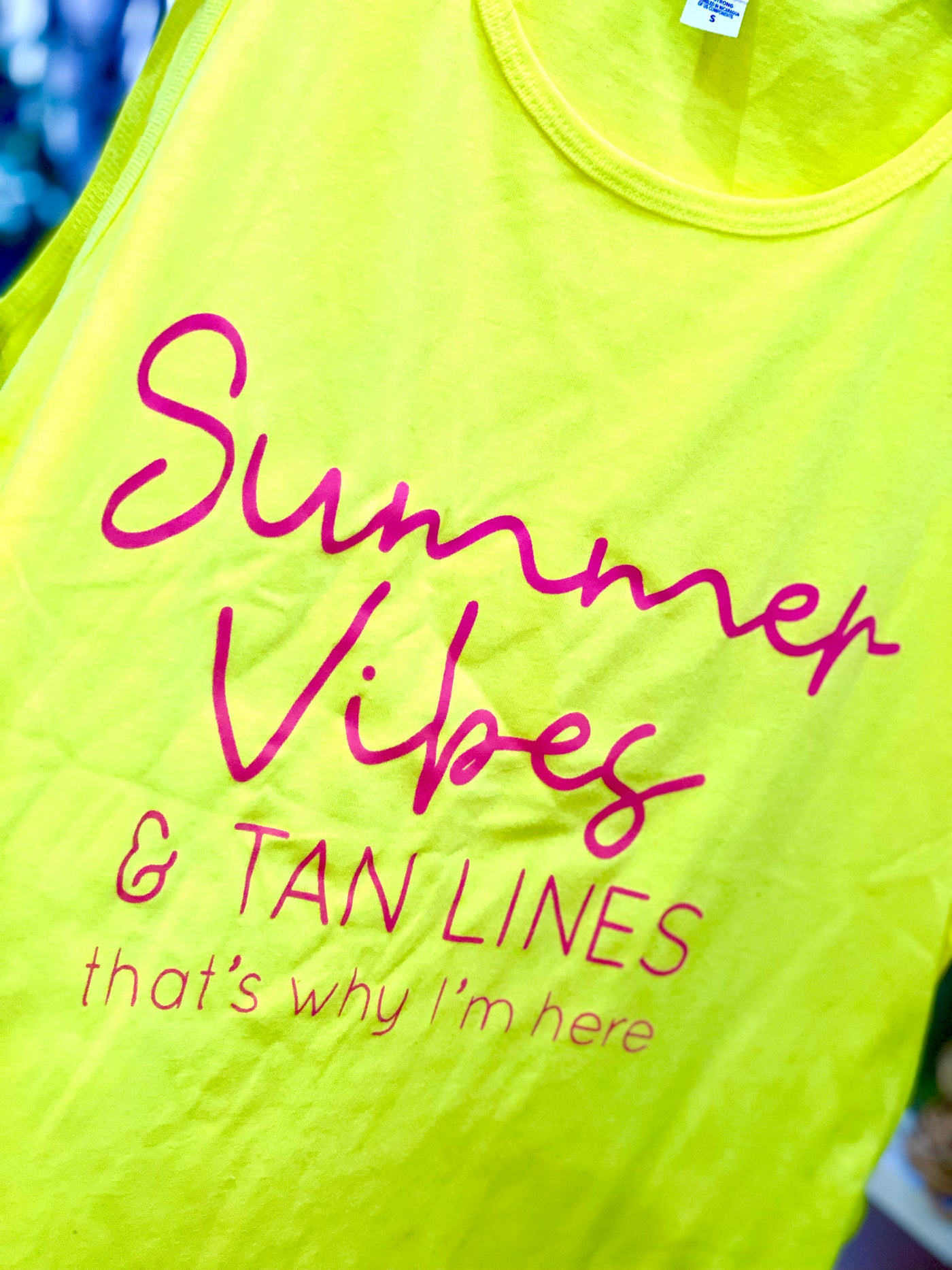 Neon Yellow Sushine Tank
