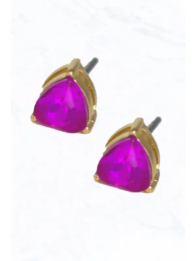 Glass Heart Earrings