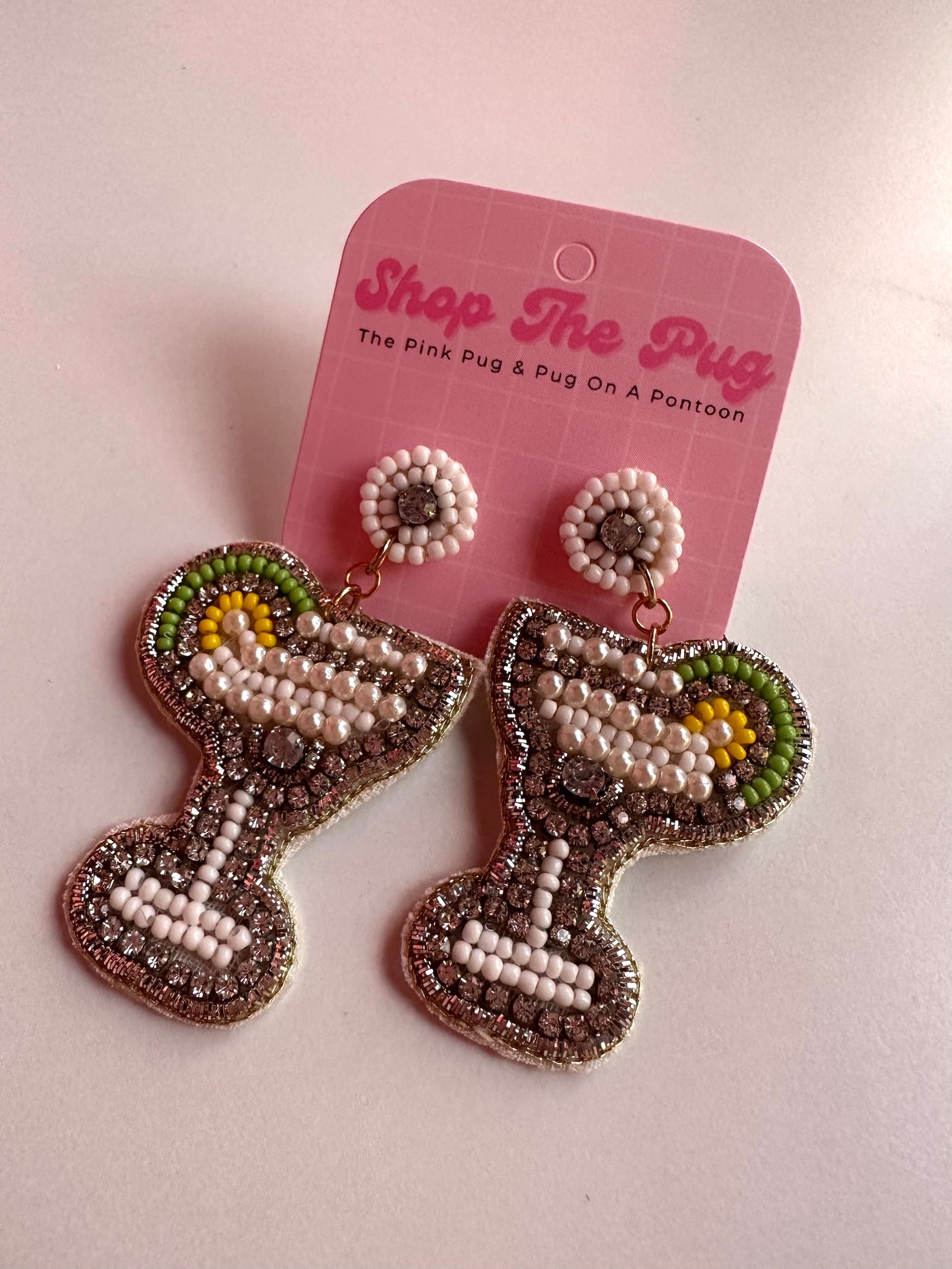 Margarita Beaded Earrings Shop The Pug