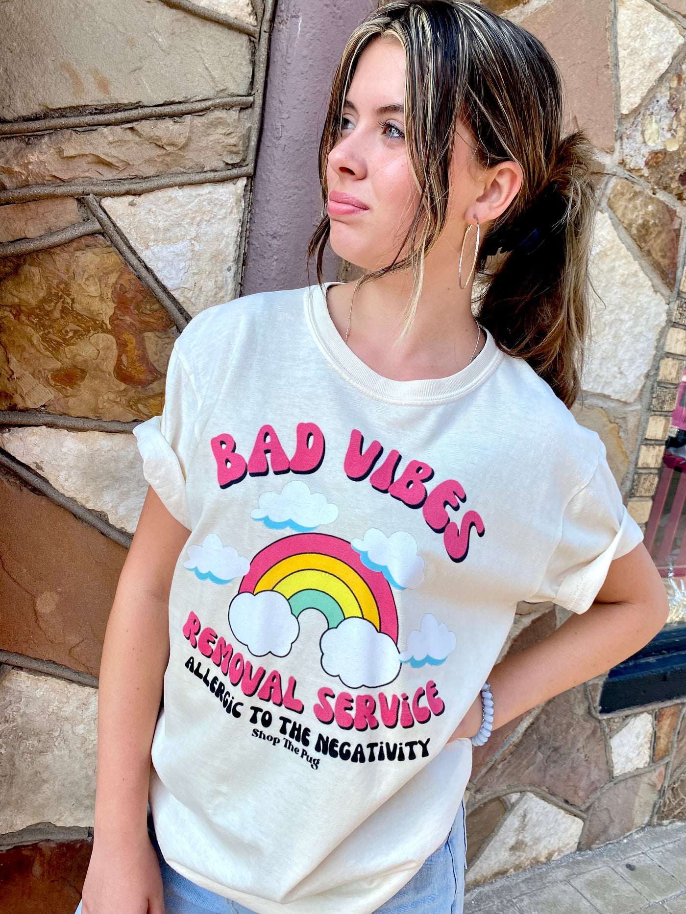 Bad Vibes Removal Service Tee- SALE