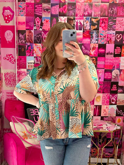 The Oasis Peplum Top