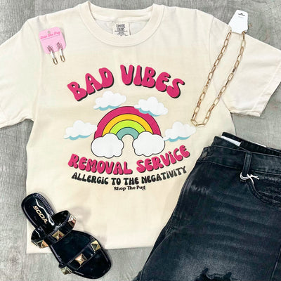 Bad Vibes Removal Service Tee- SALE