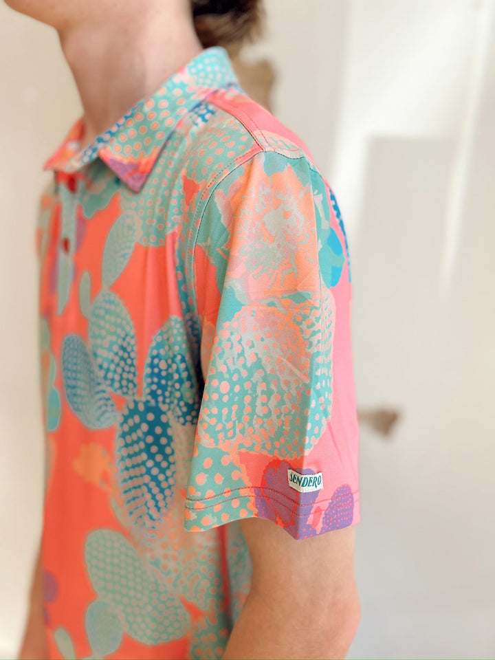 High Noon Nopal Cosmico Performance Polo