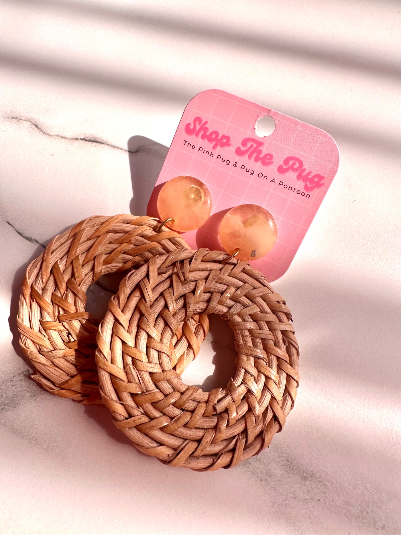 Boho Rattan Earrings