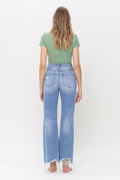 The Laya Distressed Flare Jean