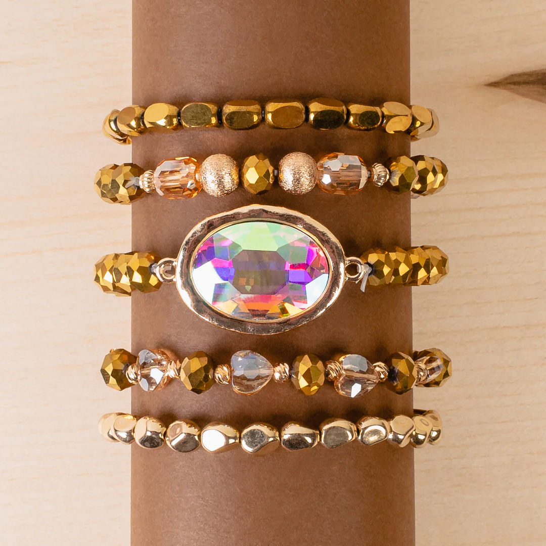 Crystal Beaded Arm Party