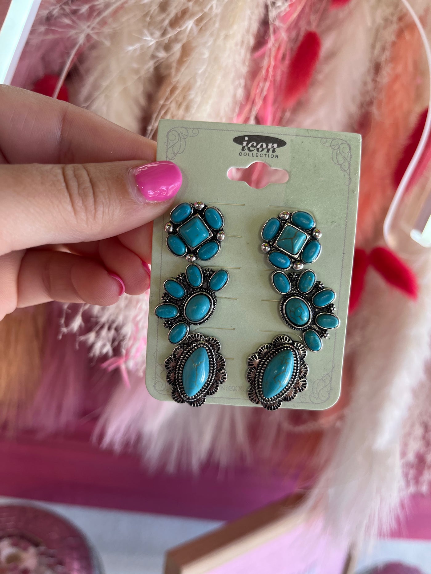 The Kelly Turquoise Earring Set
