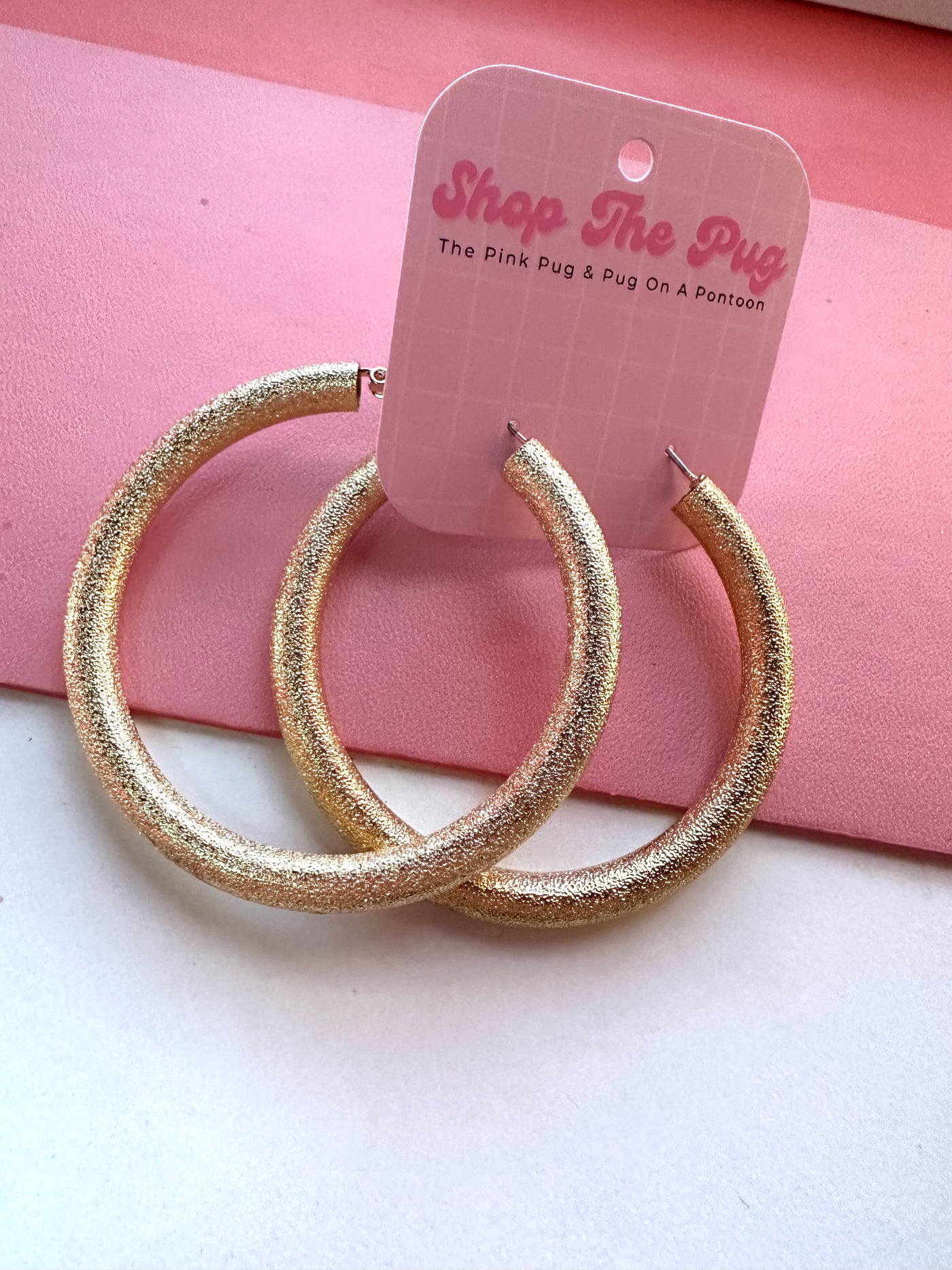 Gold Metal Hoop Earrings