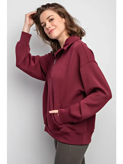 The Tate Quarter Zip Pullover
