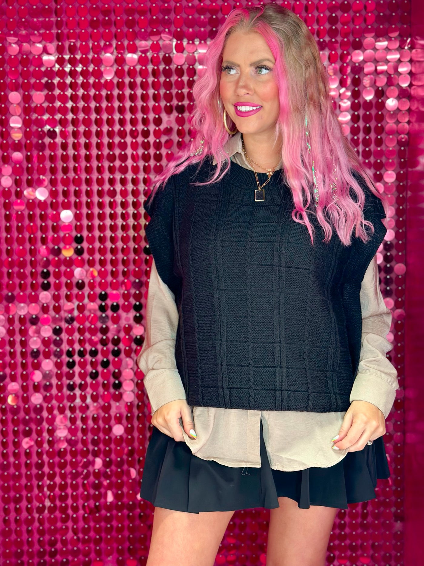 The Cher Knit Sweater Vest