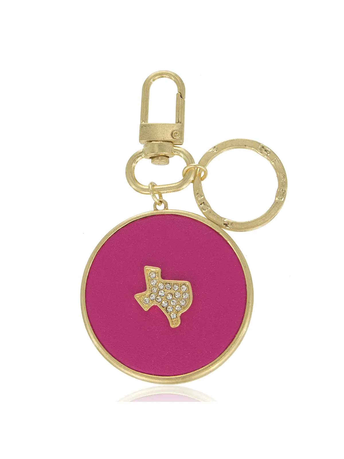 Texas Circle Keychain