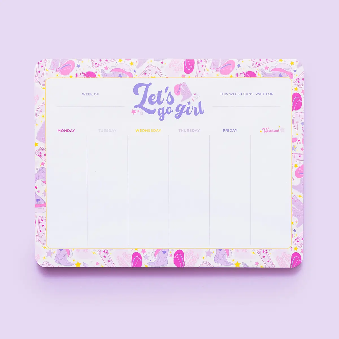 Let's Go Girl  Weekly Planner