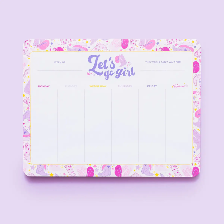 Let's Go Girl  Weekly Planner